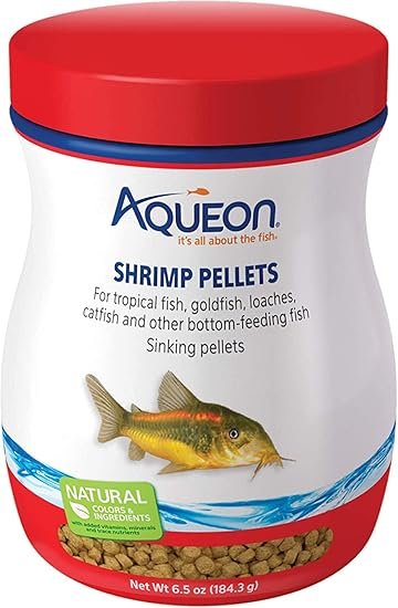 Aqueon Shrimp Pellets Fish Food 6.5 oz Each – 3 Pack for Aquarium Shrimp