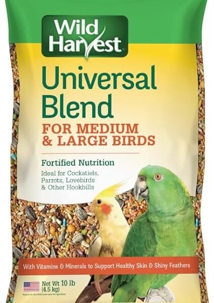 Wild Harvest Universal Blend Bird Food 10lb for Medium and Large Birds
