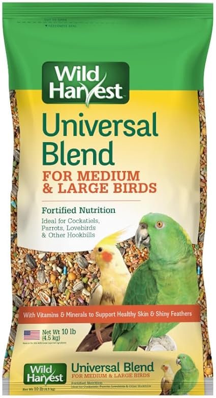 Wild Harvest Universal Blend Bird Food 10lb for Medium and Large Birds
