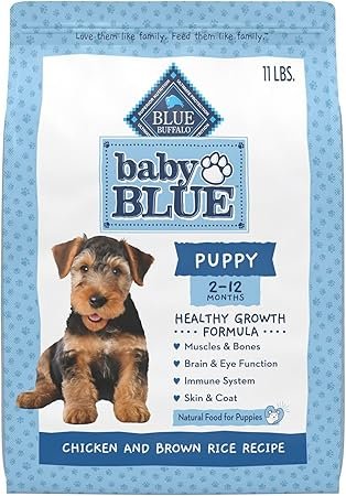 Blue Buffalo Baby Blue Natural Dry Dog Food for Puppies with DHA and Savory Chicken - 11 lb