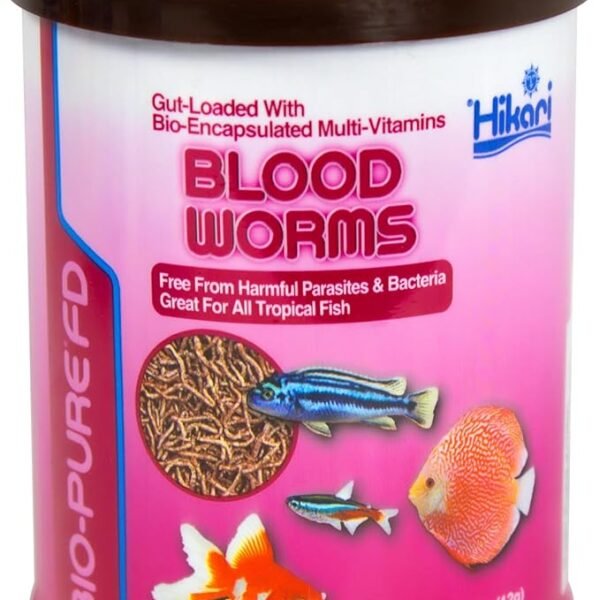 Hikari Bio-Pure Freeze Dried Blood Worms for Pets 0.42-Ounce