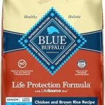 Blue Buffalo Life Protection Formula Large Breed Senior Dry Dog Food with Chicken & Brown Rice - Supports Joint Health & Immunity, 30 lb
