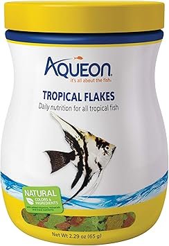 Aqueon Tropical Flakes 2.29 oz – Premium Aquarium Fish Food