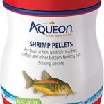 Aqueon Shrimp Pellets Sinking Food 6.5 oz for Bottom Feeding Fish