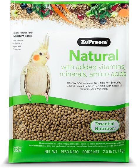 ZuPreem Natural Medium Bird Food 2.5 lb