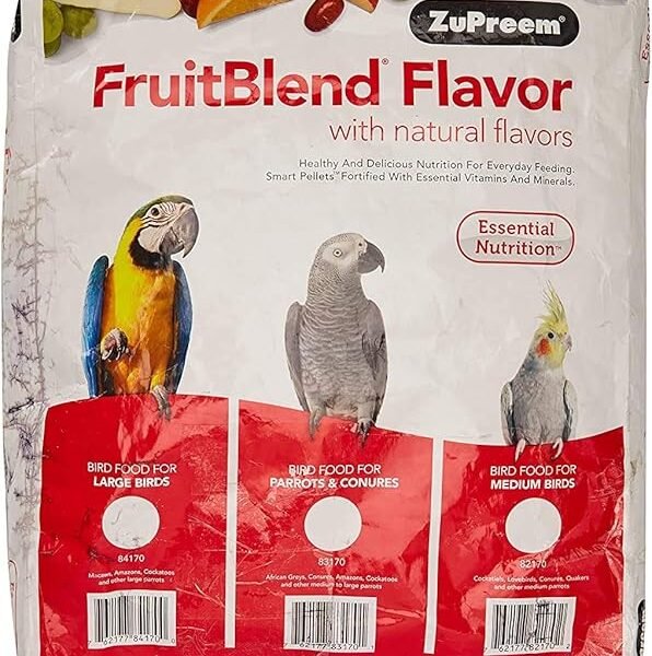 Zupreem 230335 FruitBlend Large Parrot Food 17.5-Pound