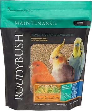 RoudyBush Daily Maintenance Bird Food Pellets Crumble 44oz