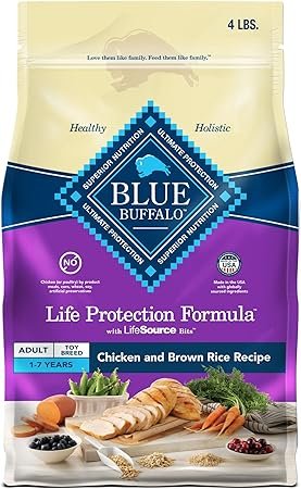 Blue Buffalo Life Protection Formula Toy Breed Adult Dry Dog Food with Chicken & Brown Rice - 4 lb