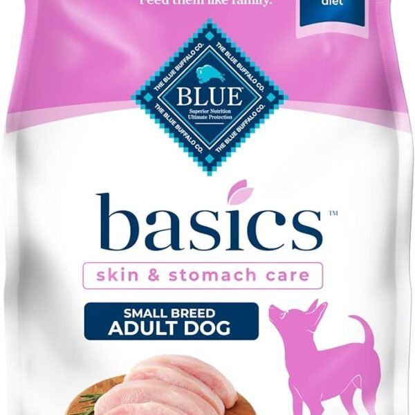 Blue Buffalo Basics Adult Small Breed Dry Dog Food Turkey Potato 4lb