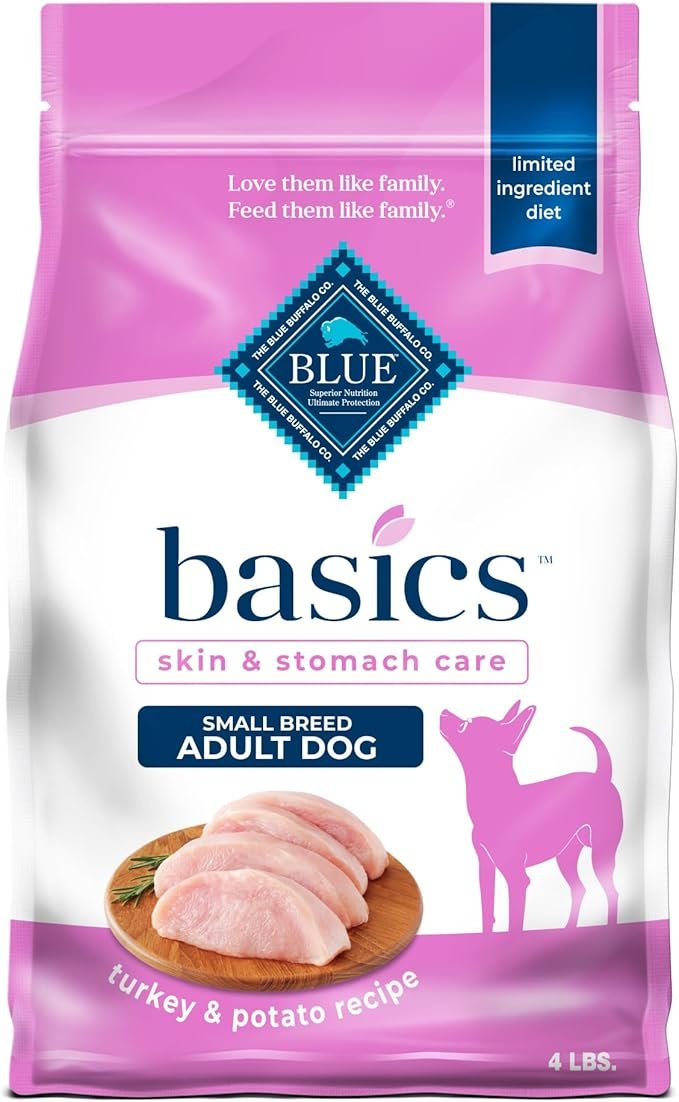 Blue Buffalo Basics Adult Small Breed Dry Dog Food - Turkey & Potato, 4 Pounds Blue Buffalo Basics Adult Small Breed Dry Dog Food Turkey Potato 4lb