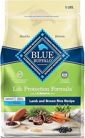 Blue Buffalo Life Protection Formula Natural Adult Small Breed Dry Dog Food with Lamb & Brown Rice - 5 lb Trial Size