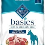 Blue Buffalo Basics Adult Large Breed Grain-Free Dry Dog Food for Skin & Stomach Care, Limited Ingredient Diet, Made in the USA with Natural Ingredients, Lamb & Potato Recipe, 22-lb. Bag