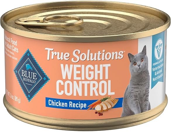 Blue Buffalo True Solutions Weight Control wet cat food chicken 3 oz cans 24 count