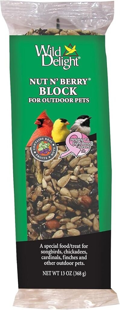 Wild Delight Nut N' Berry Block 13 oz – Nutritious Block for Wild Birds