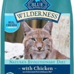Blue Buffalo Wilderness High-Protein Grain-Free Dry Cat Food - Adult Indoor Hairball Control, Chicken, 11 lb