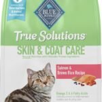 Blue Buffalo True Solutions Skin & Coat Care natural dry cat food salmon 3.5 lb bag