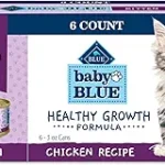 Blue Buffalo Baby Blue natural kitten wet cat food chicken recipe 3 oz cans 6 count