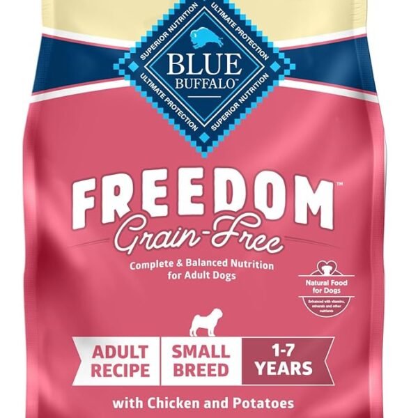 Blue Buffalo Freedom Grain-Free Small Breed Dry Dog Food with Chicken & Potatoes - Supports High Energy, 11 lb