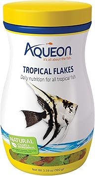 Aqueon Tropical Flakes 3.59 oz – Premium Aquarium Fish Food