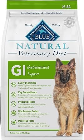 Blue Buffalo Natural Veterinary Diet GI Gastrointestinal Support Dry Dog Food Chicken 22lb