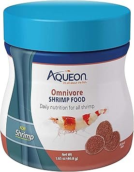 Aqueon Omnivore Shrimp Disc Food 1.65 oz – Premium Food for Shrimp and Bottom-Feeding Fish