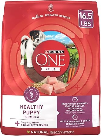 Purina ONE Plus Healthy Puppy Formula High Protein Natural Dry Puppy Food with Added Vitamins, Minerals & Nutrients - 16.5 lb