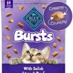 Blue Buffalo Bursts Crunchy & Creamy Cat Treats - Liver & Beef, Training Treats, 5 oz