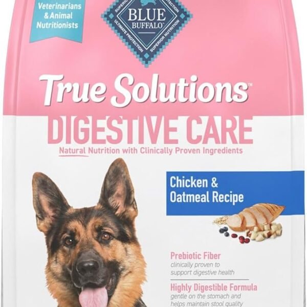 Blue Buffalo True Solutions Digestive Care Natural Dry Dog Food for Adult Dogs with Chicken - 4 lb
