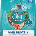 Purina ONE High Protein Cat Food - Salmon & Ocean Whitefish, Skin & Coat Health, 3.5 lb