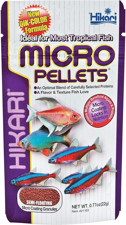 Hikari Tropical Semi-Floating Micro Pellets Fish Food 0.77 Oz (22g)