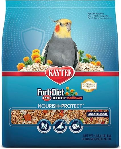 Kaytee Forti-Diet Pro Health Safflower Cockatiel Food 4lb