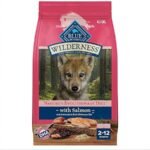 Blue Buffalo Wilderness High-Protein Natural Dry Dog Food for Puppies - Salmon Recipe, 4.5 lb