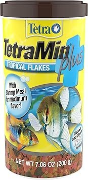TetraMin Plus Tropical Flakes cleaner and clearer water formula 7.06 oz pack of 1