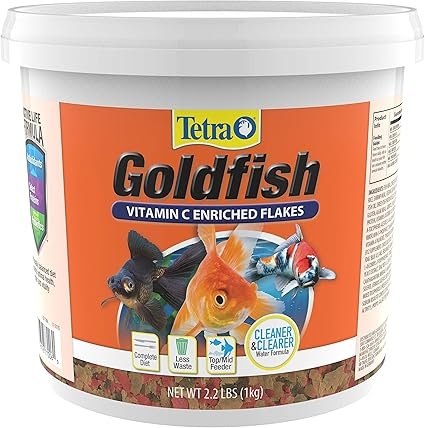 Tetra Goldfish Flakes vitamin C enriched aquarium fish food 2.2 lbs