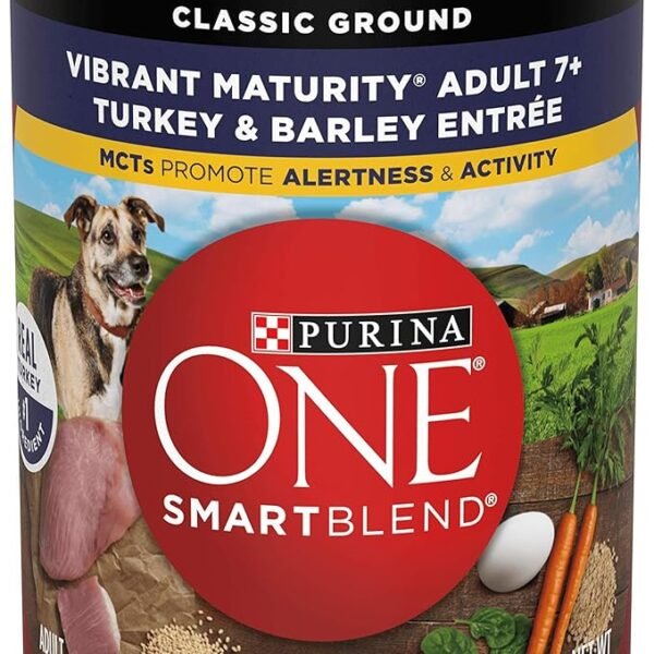 Purina ONE SmartBlend Adult Dog Food Turkey and Barley Entree 12 pack 13 oz cans