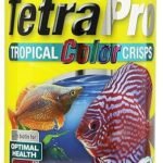 TetraPro Tropical Color Crisps fish food with natural color enhancers, 7.41 oz