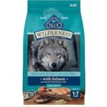 Blue Buffalo Wilderness High Protein Natural Adult Large Breed Dry Dog Food with Salmon and Wholesome Grains - 24 lb
