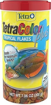 Tetra ColorPlus tropical fish food flakes with natural color enhancers 7.06 oz