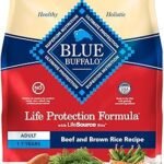 Blue Buffalo Life Protection Formula Adult Dry Dog Food with Beef & Brown Rice - Supports Strong Muscles, 5 lb
