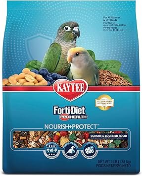Kaytee Forti-Diet Pro Health Nourish & Protect Conure Lovebird Food 4lb