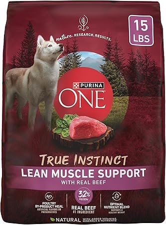Purina One True Instinct Lean Muscle Support High Protein Dog Food 15 lb