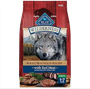 Blue Buffalo Wilderness High-Protein Rocky Mountain Dry Dog Food Red Meat 13lb