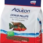 Aqueon Cichlid Slow Sinking Fish Food Pellets 25 oz – Medium Size