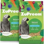 ZuPreem Natural Bird Food Pellets for Parrots and Conures 3 lb Pack of 2