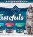Blue Buffalo Tastefuls flaked wet cat food variety pack tuna chicken fish shrimp 3 oz cans 12 count