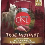 Purina ONE True Instinct dry dog food real turkey and venison 3.8 lb bags pack of 4