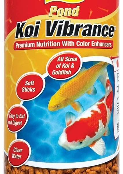 Tetra Pond Koi Vibrance fish food for enhanced color and health