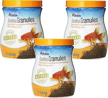 Aqueon 3 Pack Goldfish Granules 5.8 oz Each – Premium Nutrition for Goldfish